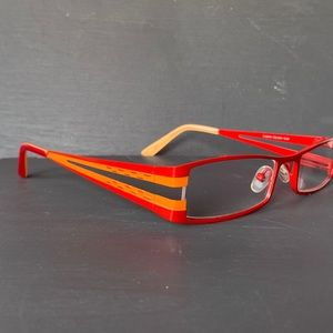 Red and Orange Women's Fashion Eyeglasses
